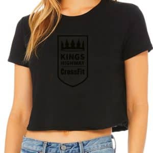 Cropped T-Shirt Black logo