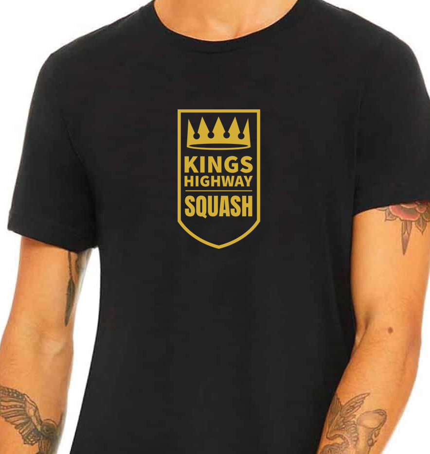 Unisex T Shirt - Squash Gold Logo