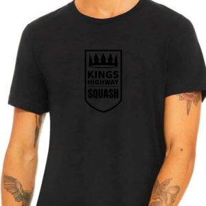 Unisex T Shirt - Squash Black Logo