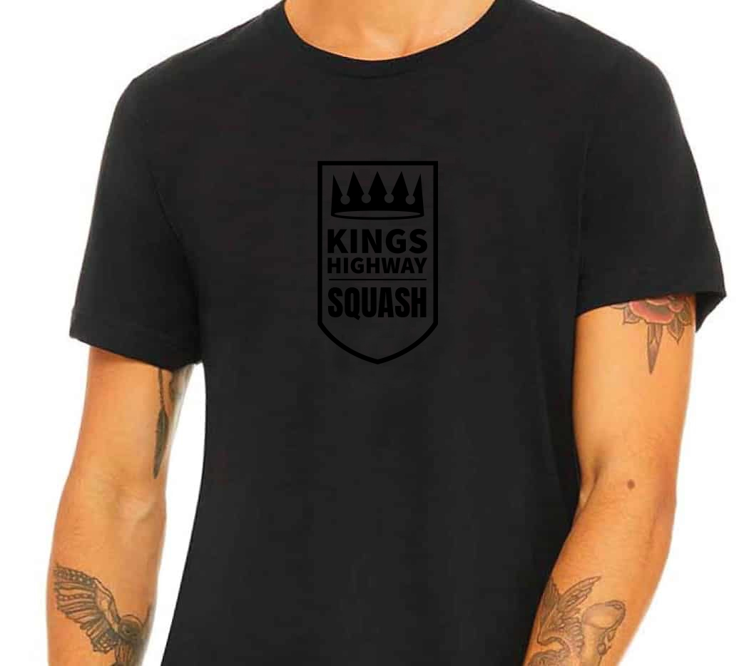 Unisex T Shirt - Squash Black Logo